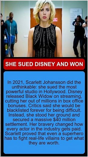Scarlett Johansson The Disney War, life stories of celebrities