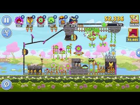 Angry Birds Friends Level 7 Tournament 1724 three stars NO POWER-UP walkthrough 2026-03-28