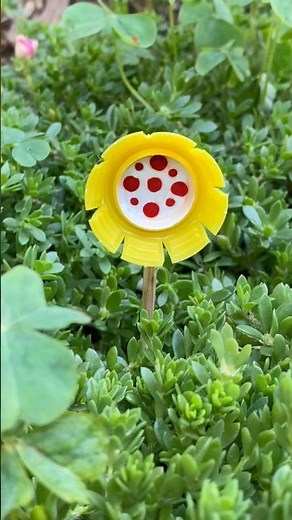 🌼 COMO FAZER UMA FLOR - ENFEITE PARA VASO DE PLANTAS - FLOWEY