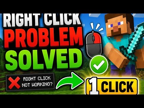🔥 Minecraft Right Click Problem Solved in 1 Click! (100% Working)