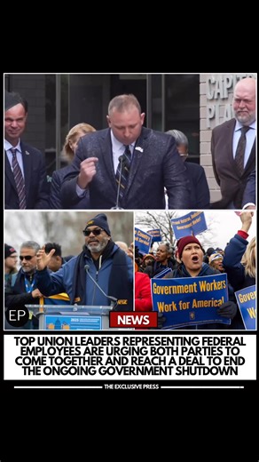 Top union leaders representing federal employees are urging both parties to come together and reach a bipartisan deal to end the ongoing government shutdown. #GovernmentShutdown (: Getty Images); (: AP) | The Exclusive Press | Facebook