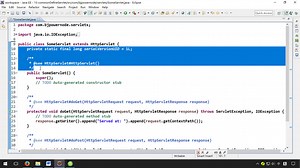 Servlet编程-016-在Eclipse中快速定义Servlet
