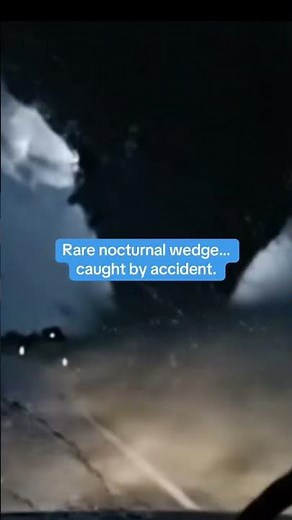Nighttime Wedge Tornado Caught on Camera — You Won’t Believe This Footage