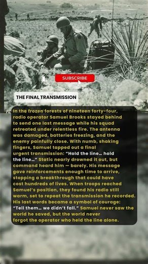 The Radio Operator’s Final Transmission | Military History Talks