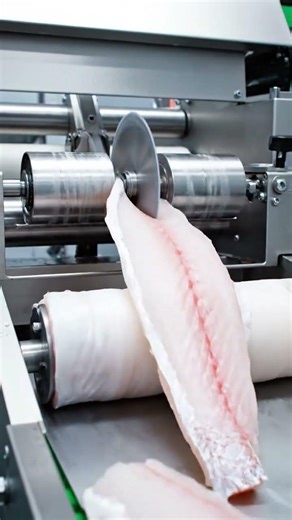 Amazing Automatic Fish Skinning Machine! #farming #sustainablesolutions #rcplane #food #factory