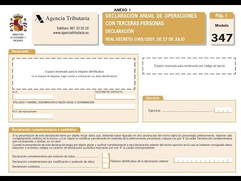 ¿Cómo presentar el modelo 347?