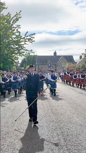 #scotlandthebrave as #pipesanddrums march through Inverurie after 2025 Garioch Championship #shorts