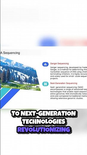 Unlocking DNA Secrets From Sanger to Next Gen Sequencing 🔬