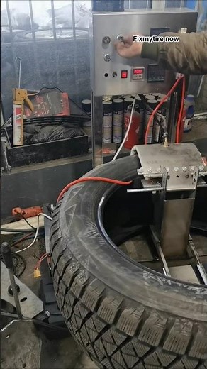 Vulcanizing Tire Repair Machine. #automobile