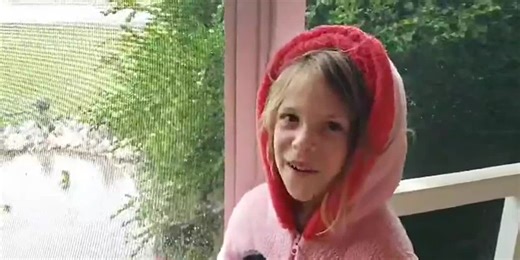 Young meteorologist reports on storm in Greenville