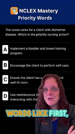 NCLEX Strategy: Look for PRIORITY Words 👀🚨