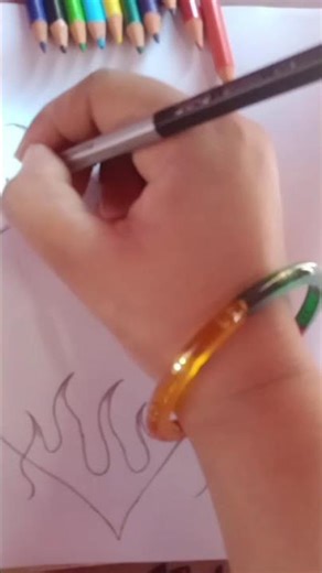 How To Draw A Flaming Heart Drawing # step by step very easy pencil sketch drawing # art