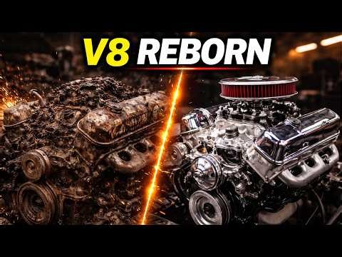 Rusty 1960s V8 Engine Rebuilt to Perfection