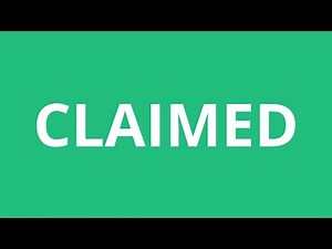 How To Pronounce Claimed - Pronunciation Academy
