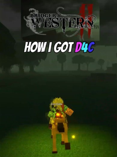 BRIDGER WESTERN how i got d4c#bridger #jojosbizarreadventure #bridgerwestern #clips #roblox #fyp