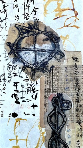 Robyn McClendon on Instagram: "I’m taking old walls to the next level! In this tutorial we will explore the art of creating beautiful Ancient Cave Wall inspired decorative papers! From DIY Symbol making, with a new product I found that cuts out hours of prep time in the studio, to Gelli Printing Decorative Papers this tutorial explores ancient iconography that brings a realistic and other worldly feel to your prints. We will work through gelli printing various background and decorative papers th