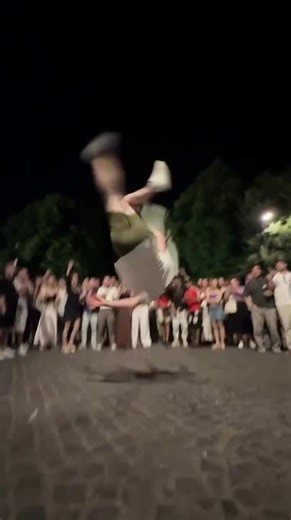 Man Smacks Camera While Doing Backflips