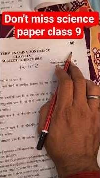 class 9 science mid term paper solution 2025/ science important questions class 9 / doe/ ncert