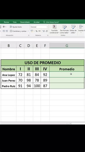 Skosela on Instagram: "Cómo calcular promedio en Excel #excel #tutorial #foryou #parati #viral"