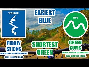 CHRISTCHURCH ADVENTURE PARK SHORTEST green AND EASIEST blue TRAILS 2021 , BEGINNER FRIENDLY