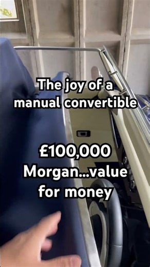 Manual convertible vs electric car roof. Funny memes. Morgan plus 6 pinnacle edition