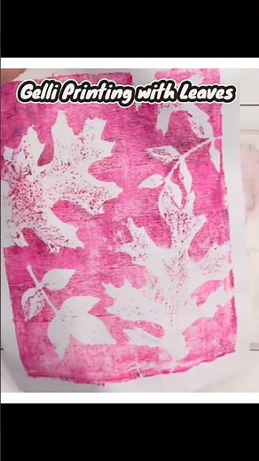 Gelli Printmaking with Leaves | Easy Art Technique