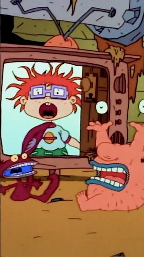 Rugrats Crossover with Aaahh!!! Real Monsters 👻 | Nickelodeon #shorts