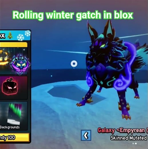 Rolling winter gatch in blox fruits #roblox #bloxfruit