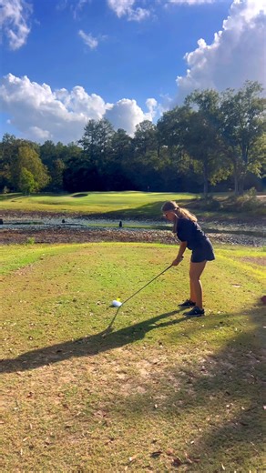 Ayva Grace giving it all she’s got today at Dogwood Lakes Golf Course | Robin Brown Perrone