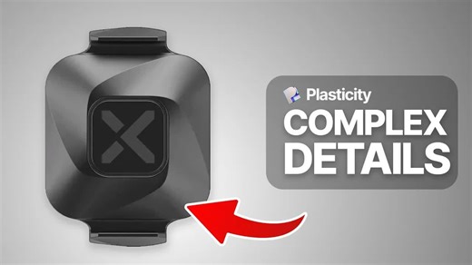 如何进行这种复杂形状的 3D 建模：Plasticity 教程