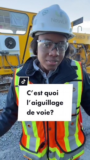 L'aiguillage c'est un peu compliqué, très important, mais l'ingénieure Jose-France nous explique tout ça! #ingénieur #placepourtoi #genie #REM #tiktokquebec