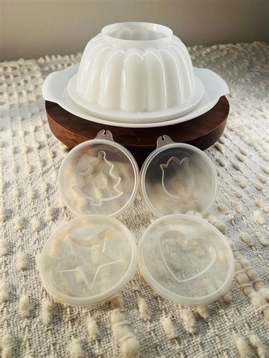 Vintage Tupperware Jello Mold Set, Serving Plate & Shape Molds - Etsy