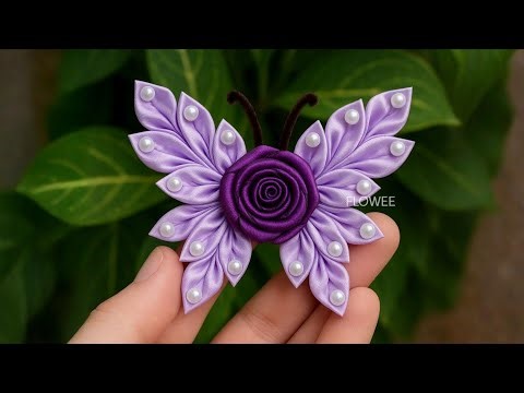 Too Beautiful to Be Handmade! | DIY Satin Ribbon Butterfly for Beginners