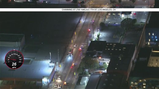 Watch Live: Police chase vehicle in the downtown LA area | NBC LA