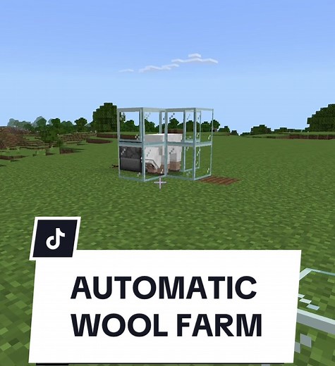 How to make a automatic wool farm in bedrock and java #minecrafttutorial #woolfarmminecraft #automaticfarm #minecraftfarm #foryoupage