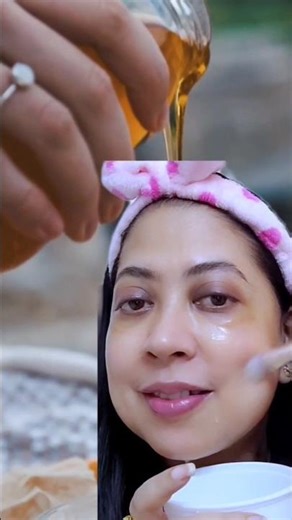 Super hydrating HONEY face mask!! ✨🫶💕 #shorts #skincare #youtubeshorts