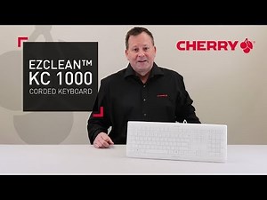 CHERRY EZCLEAN™ KC 1000 Computer Keyboard: Just Type and Wipe