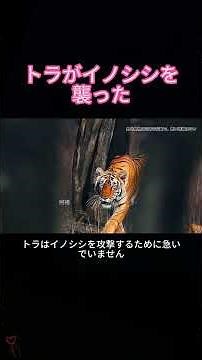 トラがイノシシを襲った #トラ# 動物科学 #動物世界# 野生動物 #動物# 動物解説 #解説