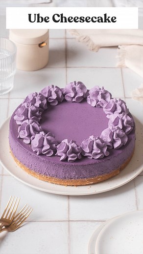 Ube Cheesecake 💜 Ube is having its moment right now and this cheesecake delivers. Rich, velvety, and the iconic vibrant purple make for an irresistible dessert you need to add to your list! Grab the recipe link in our profile, or Google “Ube cheesecake Takes Two eggs” 😇 Tag an ube obsessed friend that needs this in their life 😍 . . . #ube #ubehalaya #ubedesserts #uberecipe #subtleasianbaking #subtleasiancooking #dessertrecipes #cheesecakerecipes #tastemade #feedfeed | Takes Two Eggs
