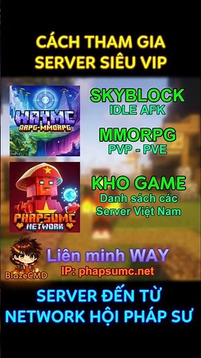 Cách vào Server Minecraft siêu VIP, Độc nhất vô nhị | IP: phapsumc.net