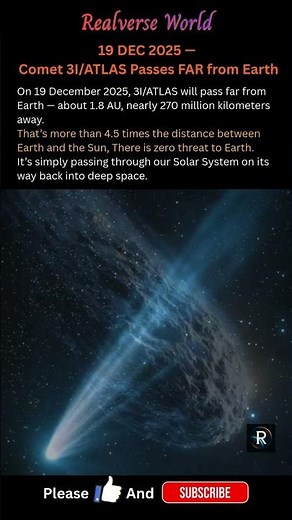3I/ATLAS Is Passing 270 Million km Away #astronomy #universe #spaceexploration