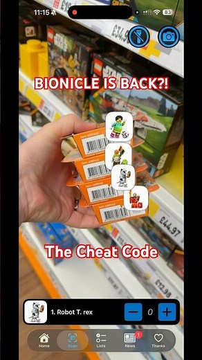 Found the secret Bionicle minifigure using this simple hack! #lego #bionicle #shorts