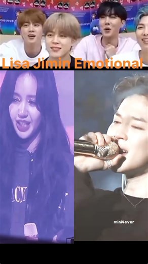 Jimin Lisa Made Us cry Too //jimin lisa Emotional crying 😢 #blackpink #jimin #Emotional moments
