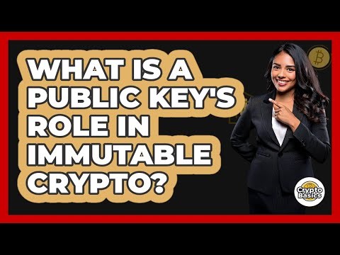 What Is A Public Key's Role In Immutable Crypto? - CryptoBasics360.com