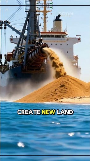 How Dubai built islands in the middle of the ocean 🌊 #dubai #engineering #construction