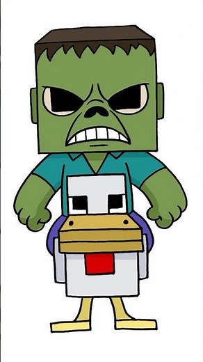 How to Draw Minecraft Chicken Jockey