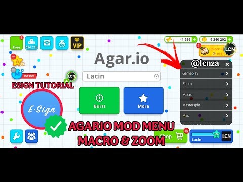AGARIO MOD MENU - MACRO & ZOOM - ESIGN INSTALL TUTORIAL 