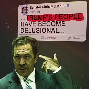 Chris McDaniel turned his back on Trump, even calling Trump supporters delusional. | Delbert Hosemann
