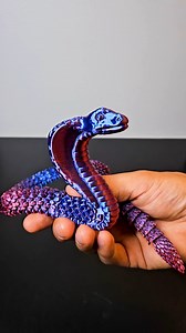 630K views · 11K reactions | 3D printed Cobra Snake Printer: Bambu...