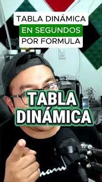 Crea una tabla dinámica con una sola fórmula en Excel ⚡